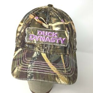 DUCK DYNASTY Camo Cap/Hat, A&E TV Series Ladies Fit Patch Logo Spell Out